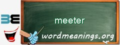 WordMeaning blackboard for meeter